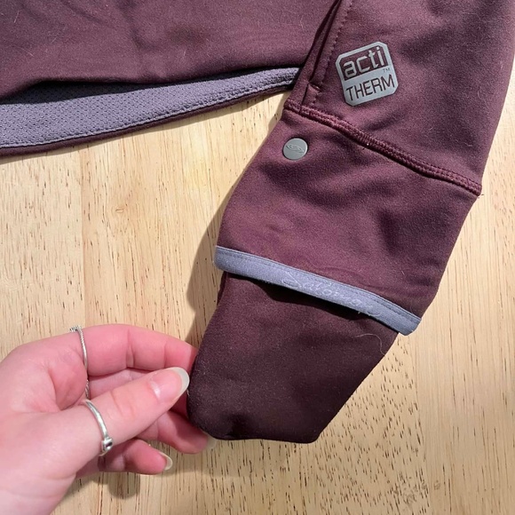 Half zip hooded technical fleece hoodie light warm Running - Picture 5 of 6